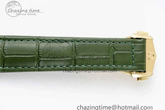 0205 Speedmaster Moonwatch in Moonshine Gold YG RMF Best Edition Green Dial on Green Leather Strap Manual Chrono EasyCare 7832